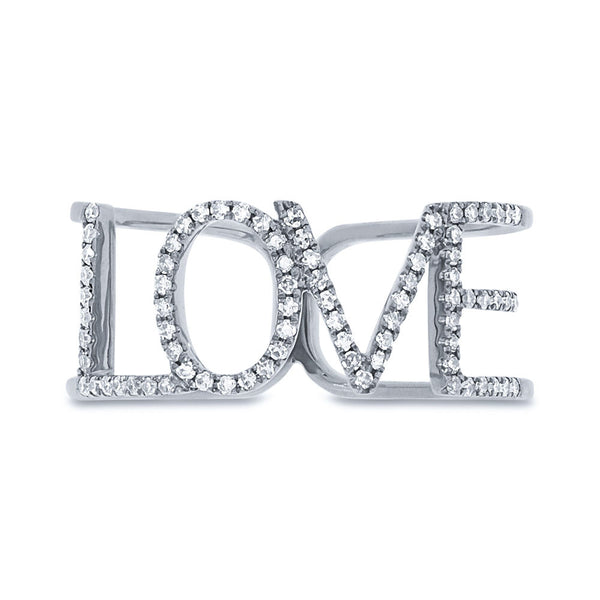 Diamond "Love" Ring