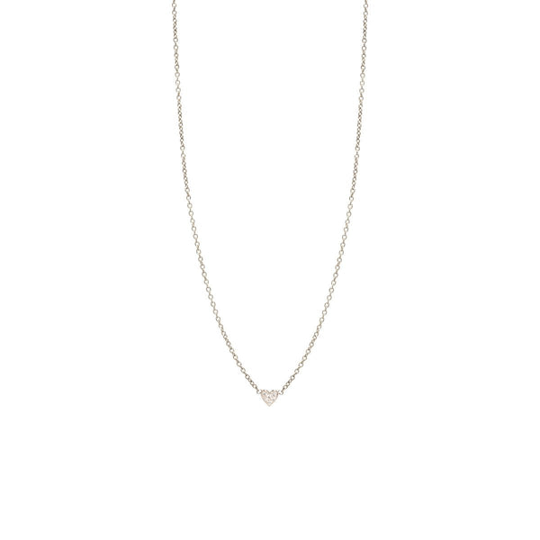 Itty Bitty Gold and Diamond Pave Heart Necklace