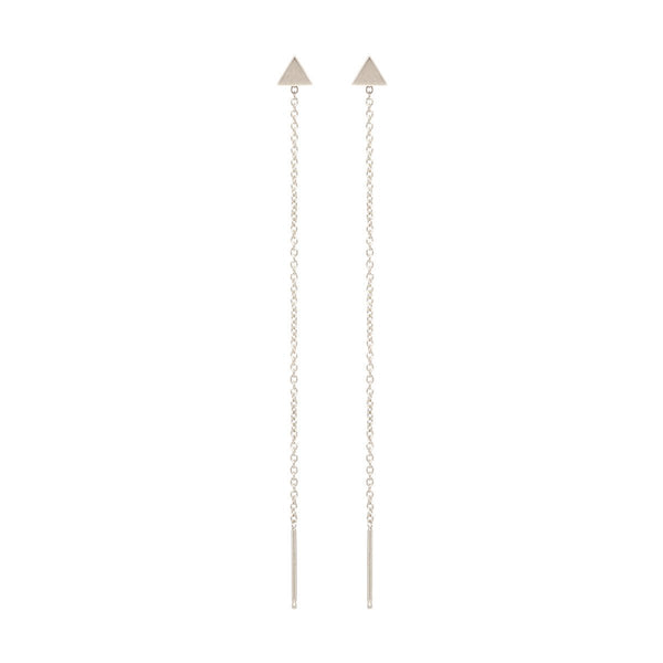 Itty Bitty Gold Triangle Threader Earrings